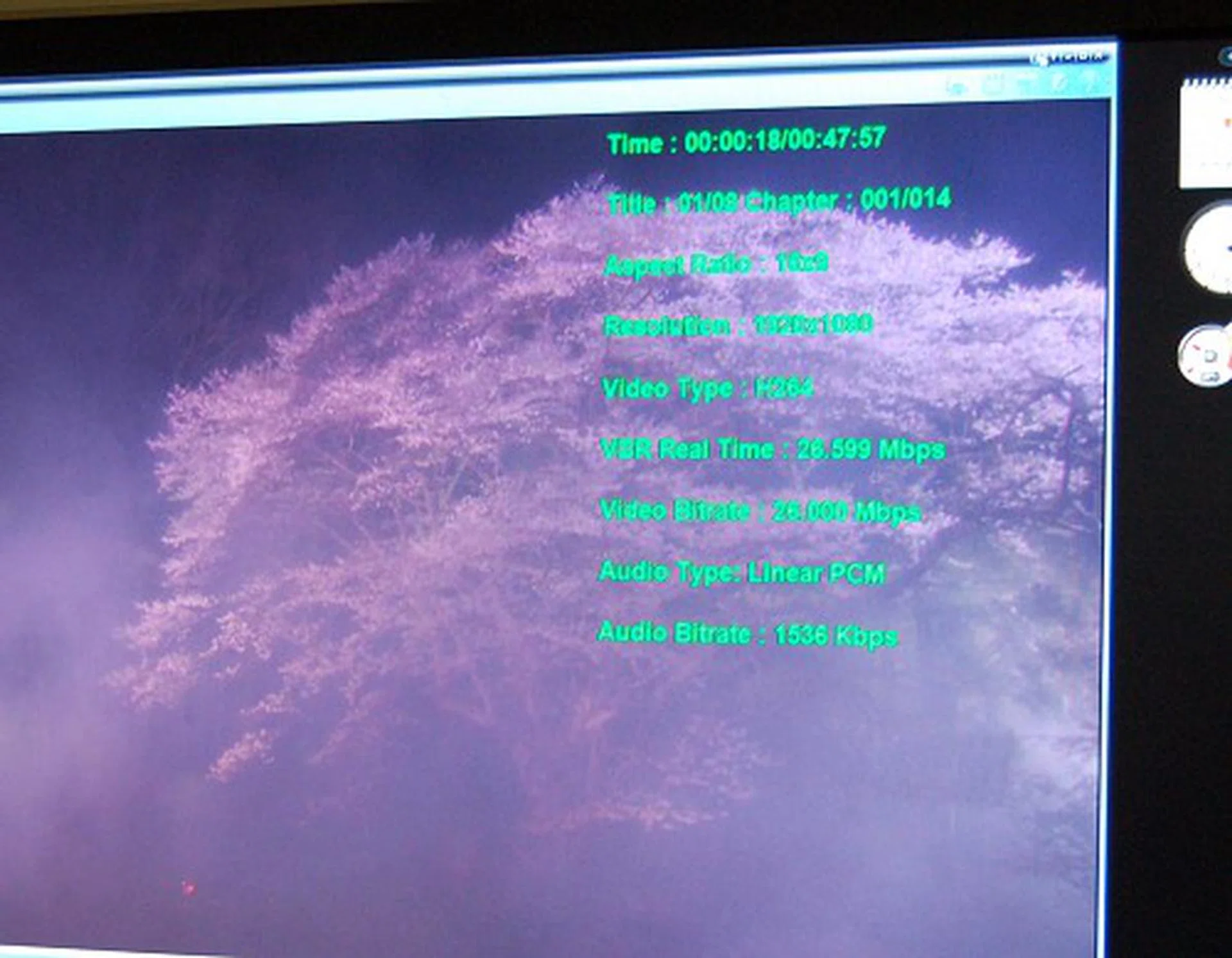 Recall our previous HD tests not too long ago with the Virtual Trip Yoazkura HD DVD? Using a desktop system with a GeForce 7600 GT (VP1 engine), this video encoded at around 26Mbps taxes the CPU to a 75% loading level. A similar system outfitted with a VP2 based GeForce 8600 card managed a very much lower CPU utilization...