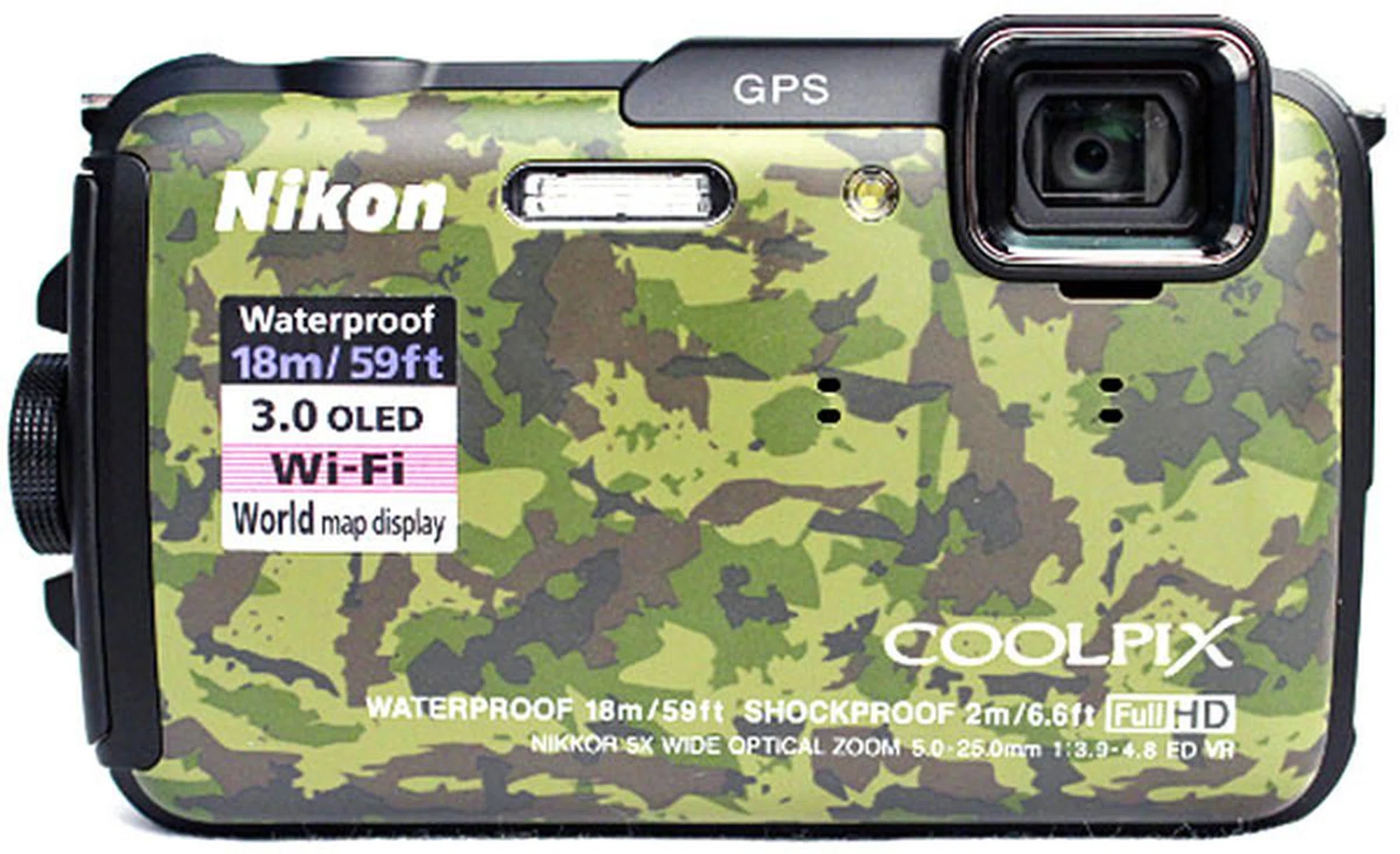 Our review unit came in a camouflage style. But the AW110 is also available in other colors, like blue, orange, silver, and black.