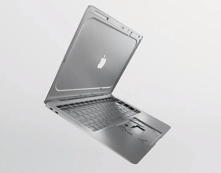 This new MacBook Air uses an Apple-designed alloy that's made from 100% recycled aluminum.