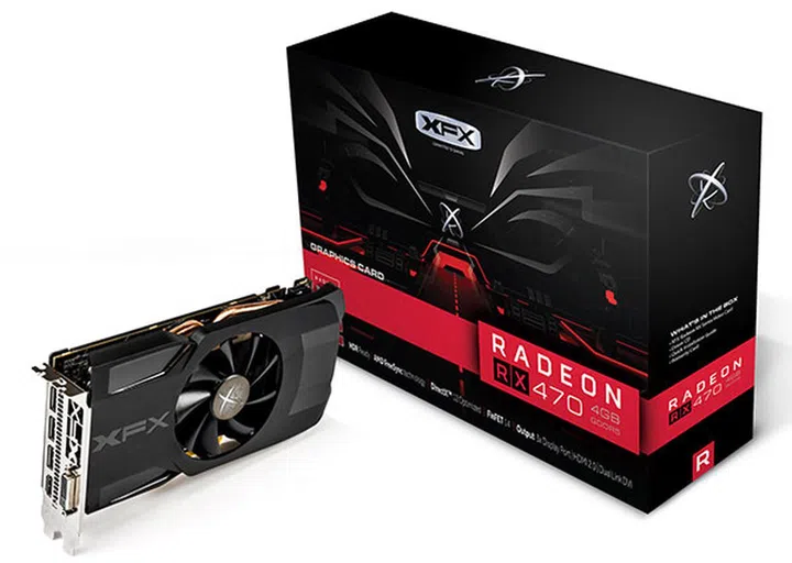 XFX Radeon RX 470 4GB Single Fan Triple X. (Image Source: XFX)