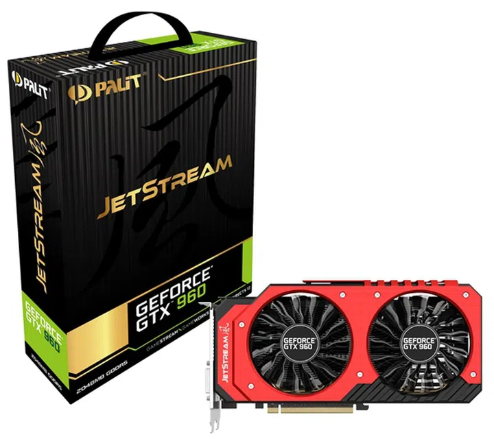 GeForce GTX 960 JetStream 2GB GDDR5 (Image source: Palit)