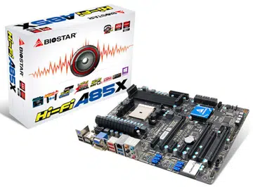 The Biostar Hi-Fi A85X motherboard.
