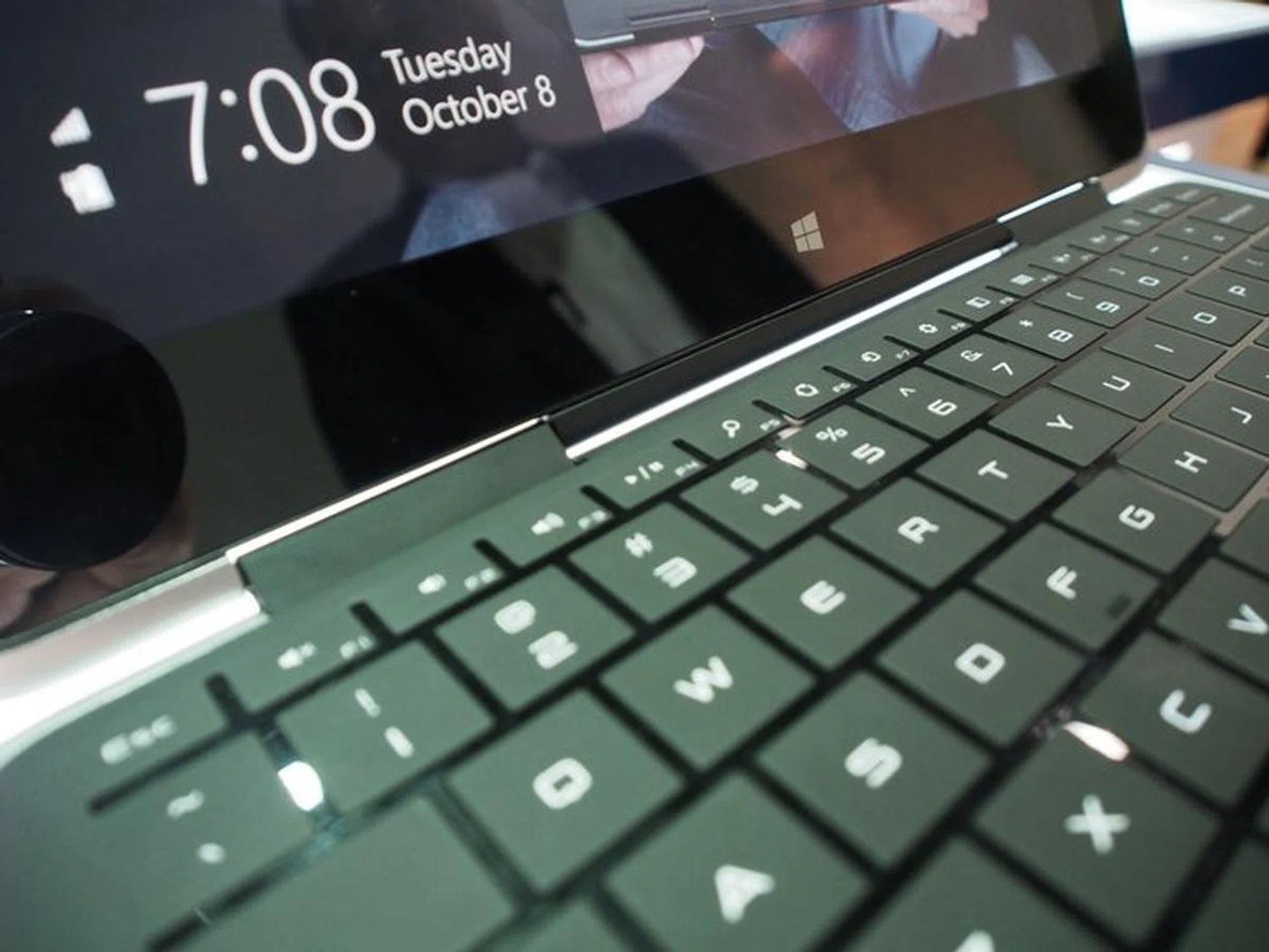 The XPS 11's patented hinges enable the display to flip 360 degrees backwards, converting the machine from a notebook to a tablet.