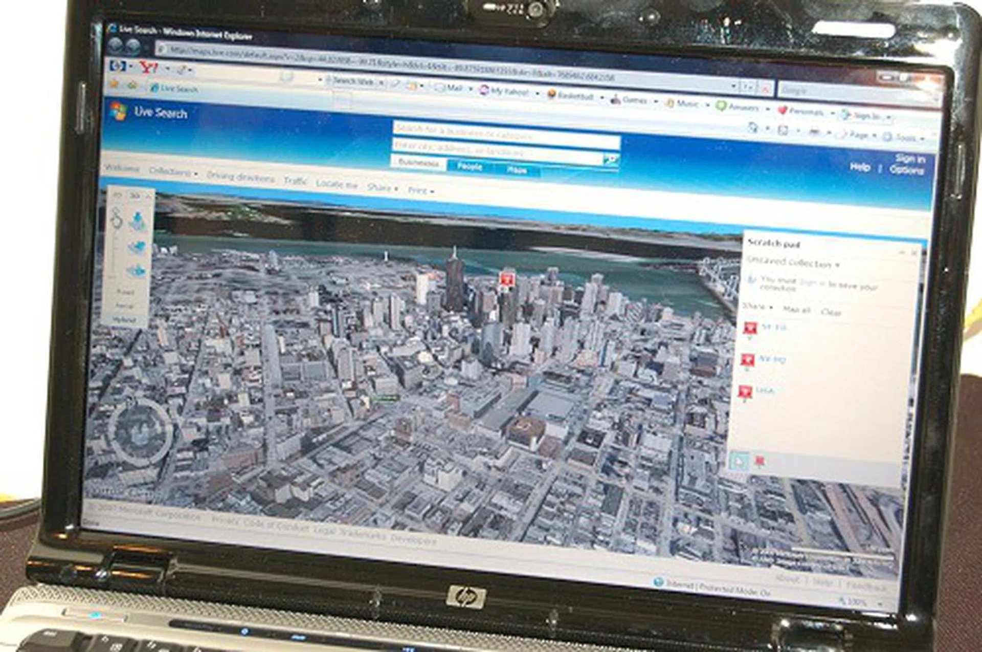 Microsoft Virtual Earth is another application that gets greatly accelerated to render such visual 3D maps. The difference with and without the GPU assistance is as clear as night and day for this application.