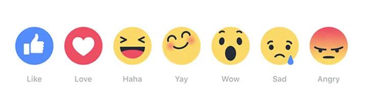The new Reactions emoji. Image source: Techcrunch.