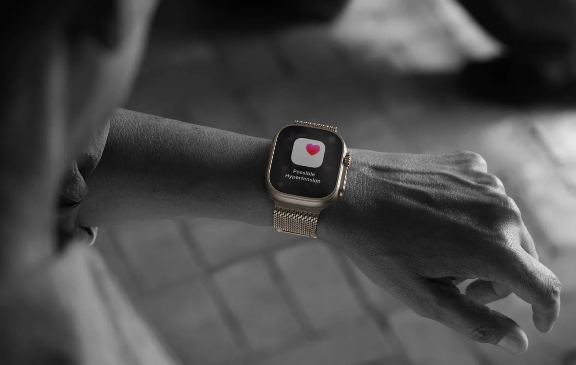 Hypertension notification on the Apple Watch Ultra 3.