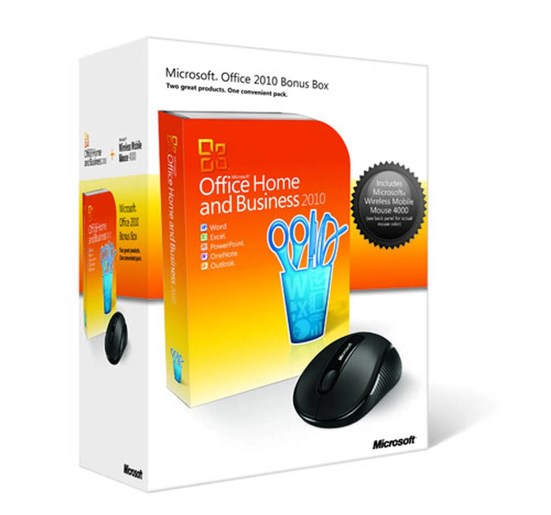 Microsoft Office 2010 with Microsoft Wireless Mobile Mouse 4000 bundle