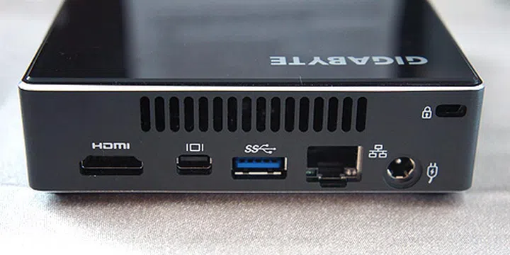 Behind, there's a HDMI port, mini-Display port, Ethernet jack, another USB 3.0 port and a DC-in jack.