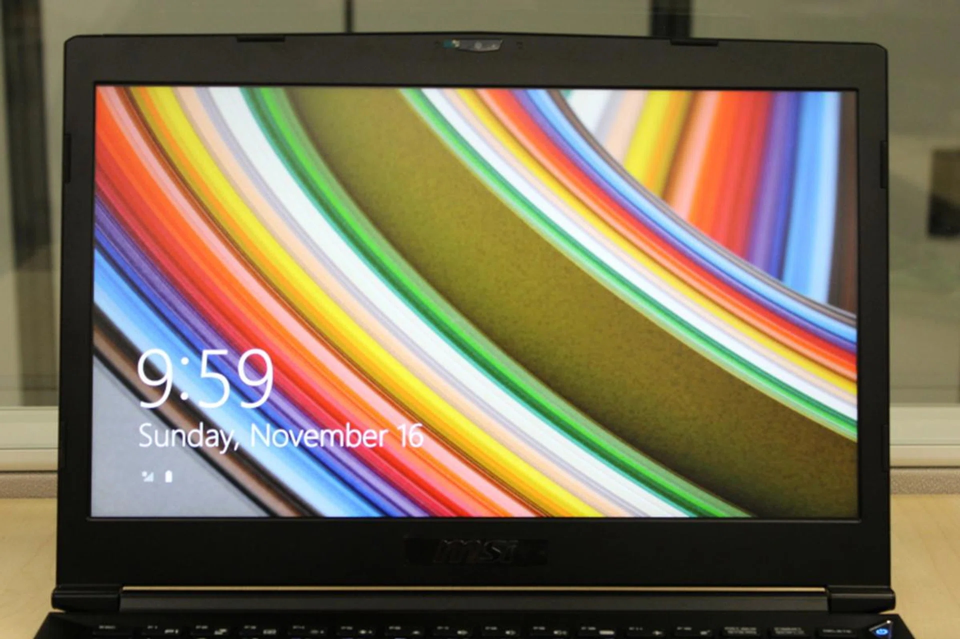 13.3 inches might seem small but the display itself is pretty good. There's some flex to handling the display, but we hope it gets fixed in the final retail model.