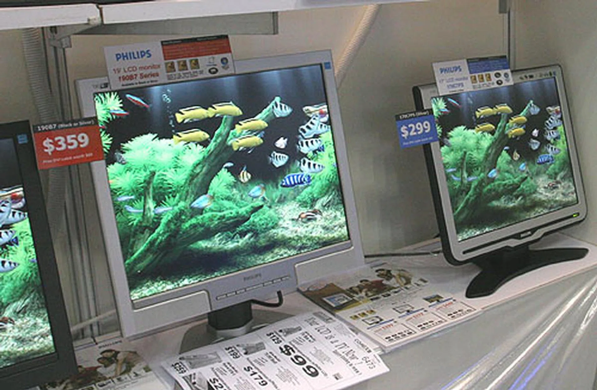  Standard 4:3 LCD monitors are not neglected despite the widescreen craze. Philips has various models like this 19 and 17-inch ones.  
