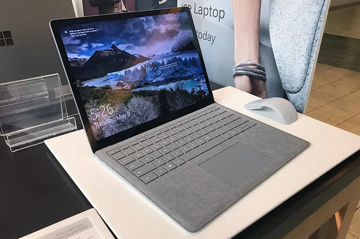 The Microsoft Surface Laptop.