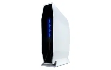 The E9450 stands vertical like Linksys's other mesh solution, the Velop. Image courtesy of Linksys.