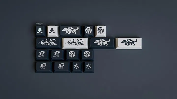 A look at the novelty kit on GMK Mizu. (Image Source: Rensuya)