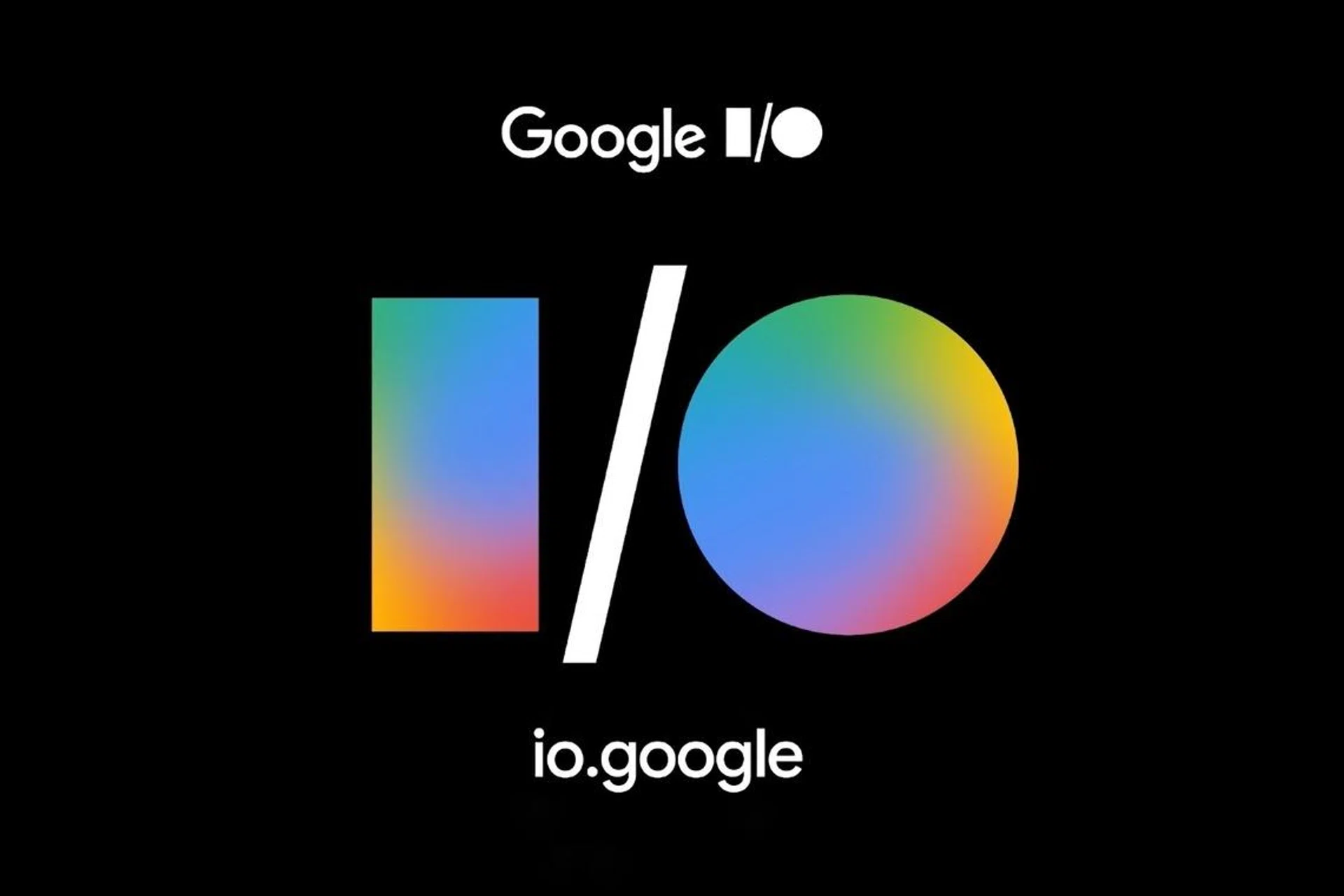 The new Google I/O dev-con logo