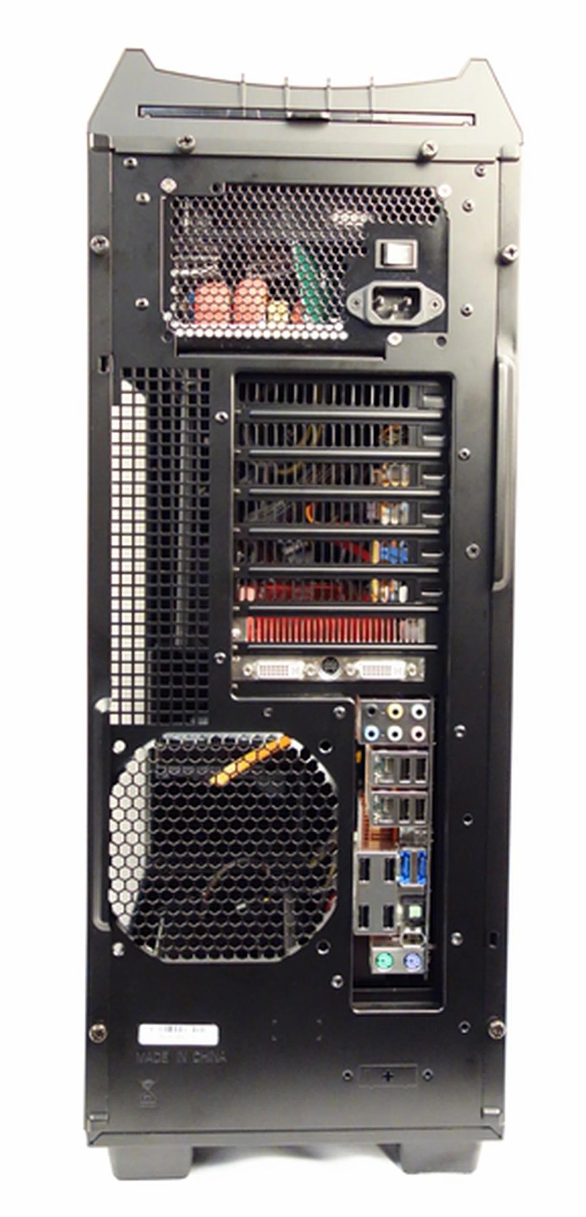 The view from the rear.