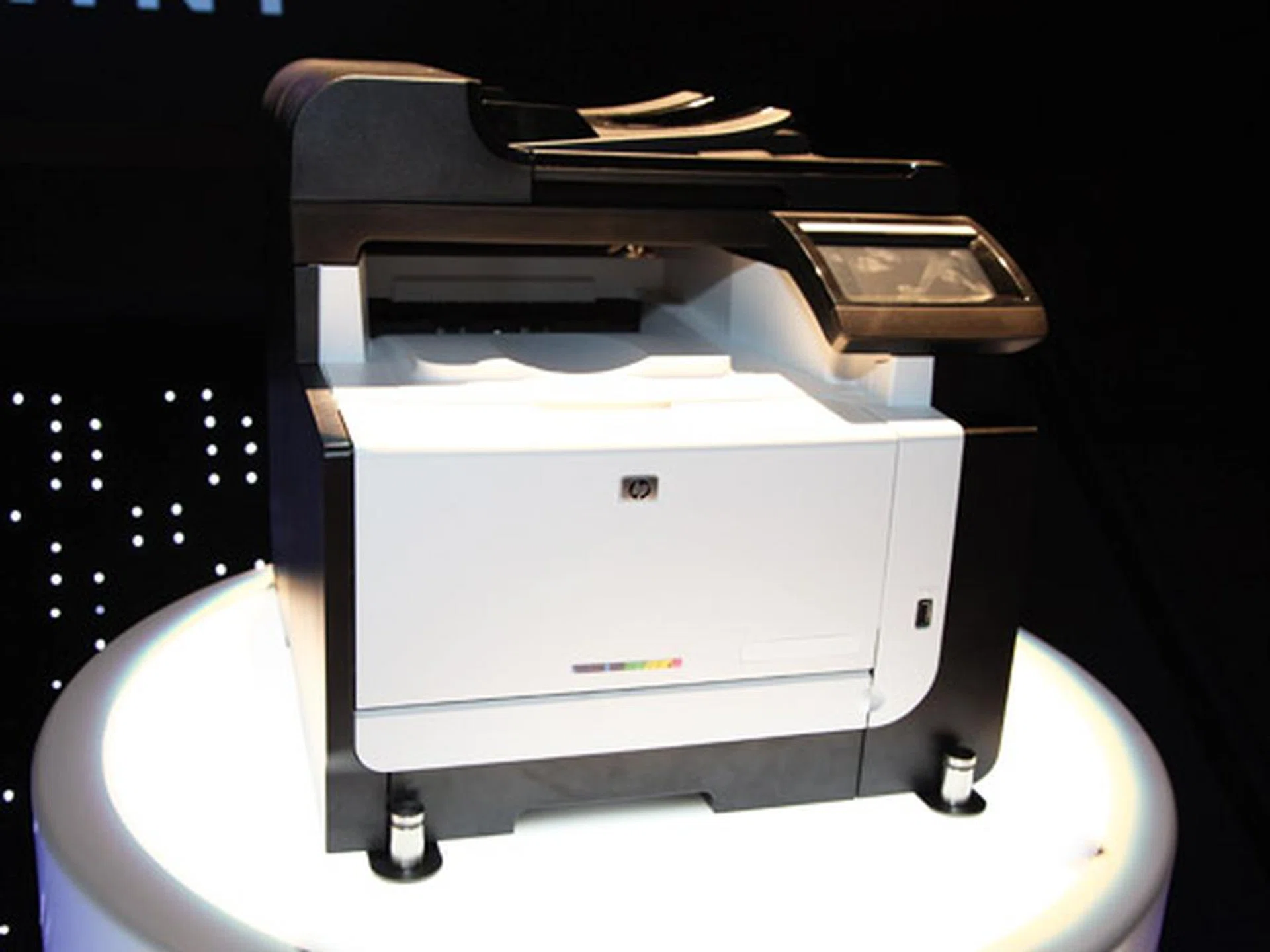 Future laser printer model featuring HP's ePrint technology.
