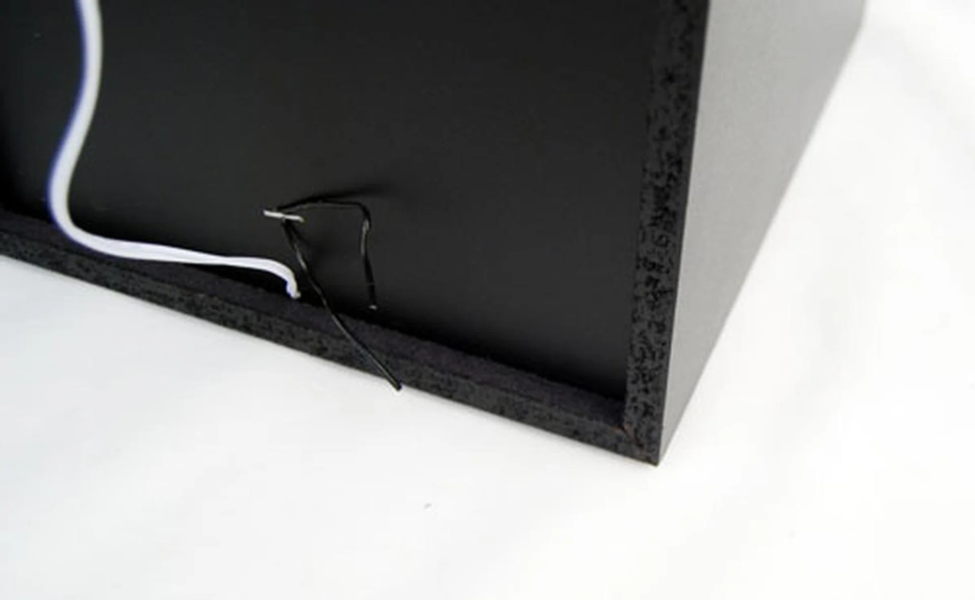 The cabinet is constructed from the MDF and as you can see in this shot, the finish at the back is not pristine.