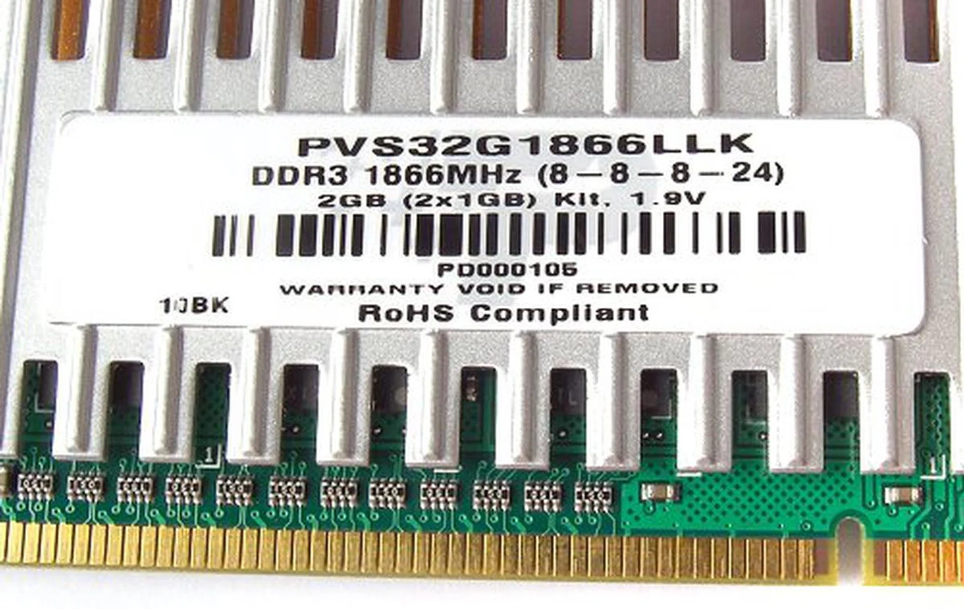 Operating specifications for the Viper Fin DDR3-1866 memory.