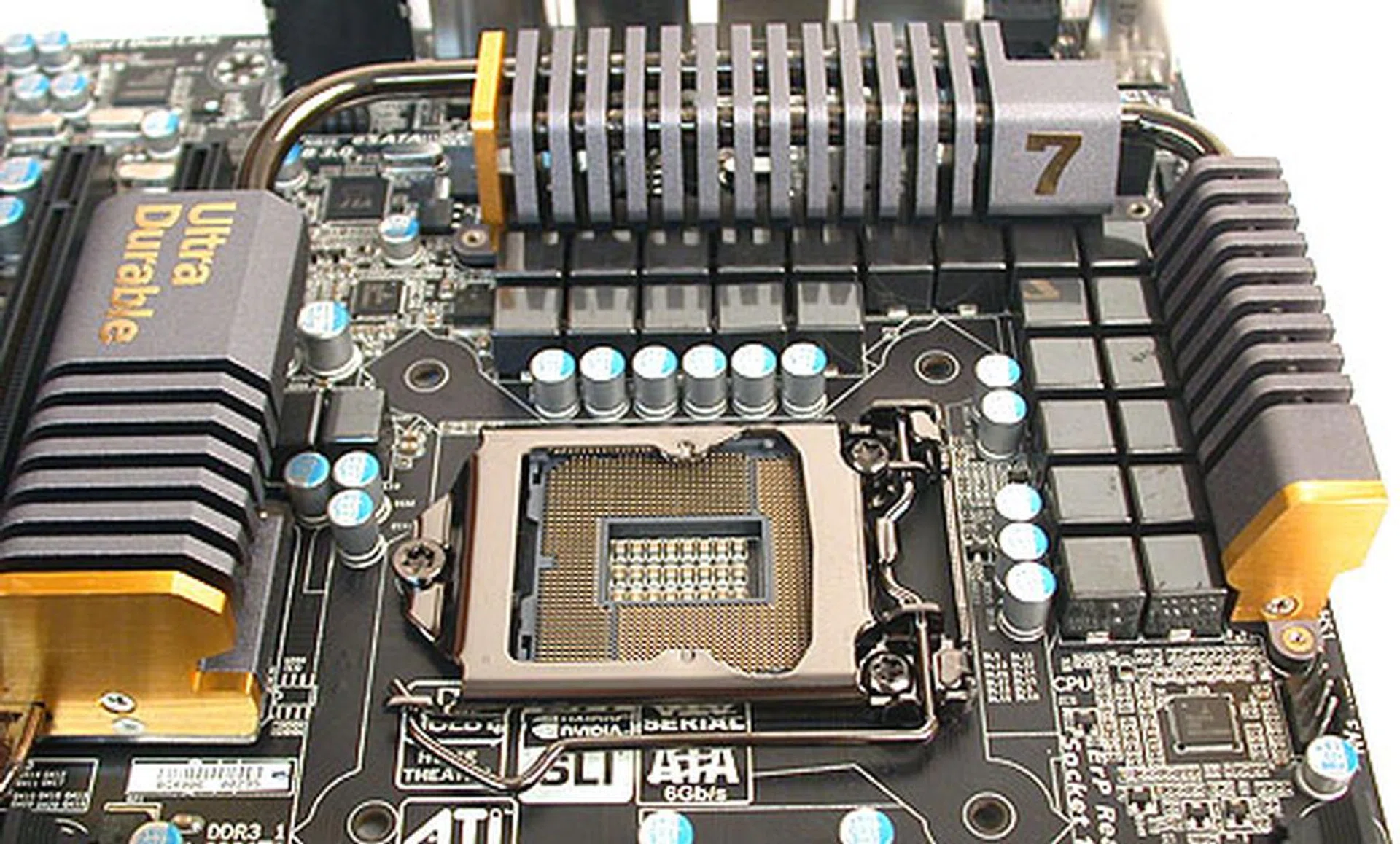 Gigabyte is not shy to tout the capable and stable 24-phase power delivery system on its high-end board.