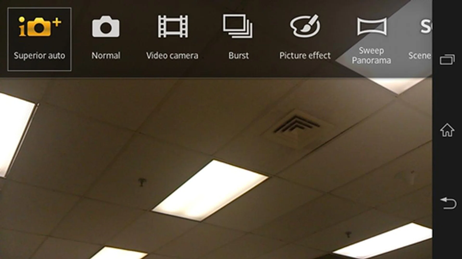 Burst and Sweep Panorama modes are some of the software enhancements you can get on the Xperia Z.