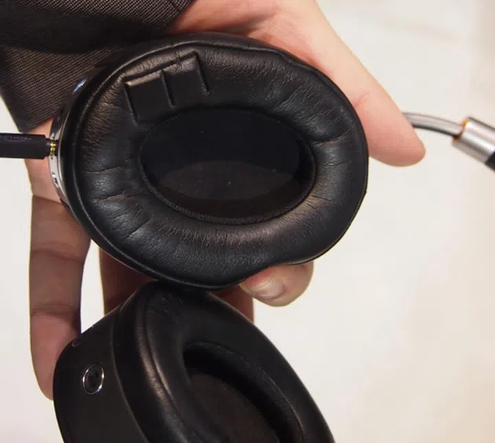 Those are really thick ear cups. It's great for cold weather, but you'll find it too stifling in temperate countries.