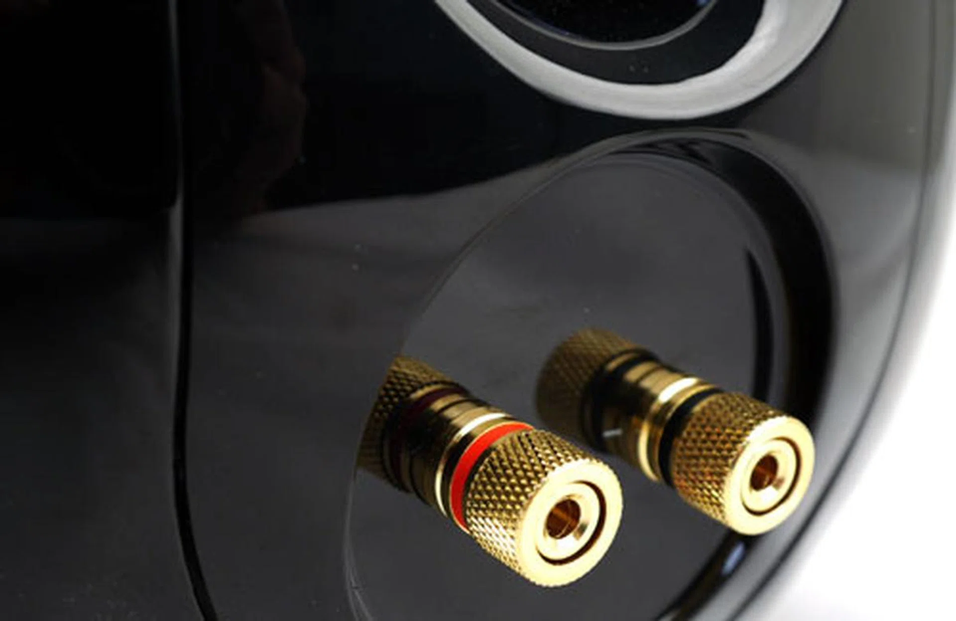 Things are quite uneventful on the right channel. Given that most of the circuitry are housed within the left speaker, it's only natural to find a pair of speaker terminals here.