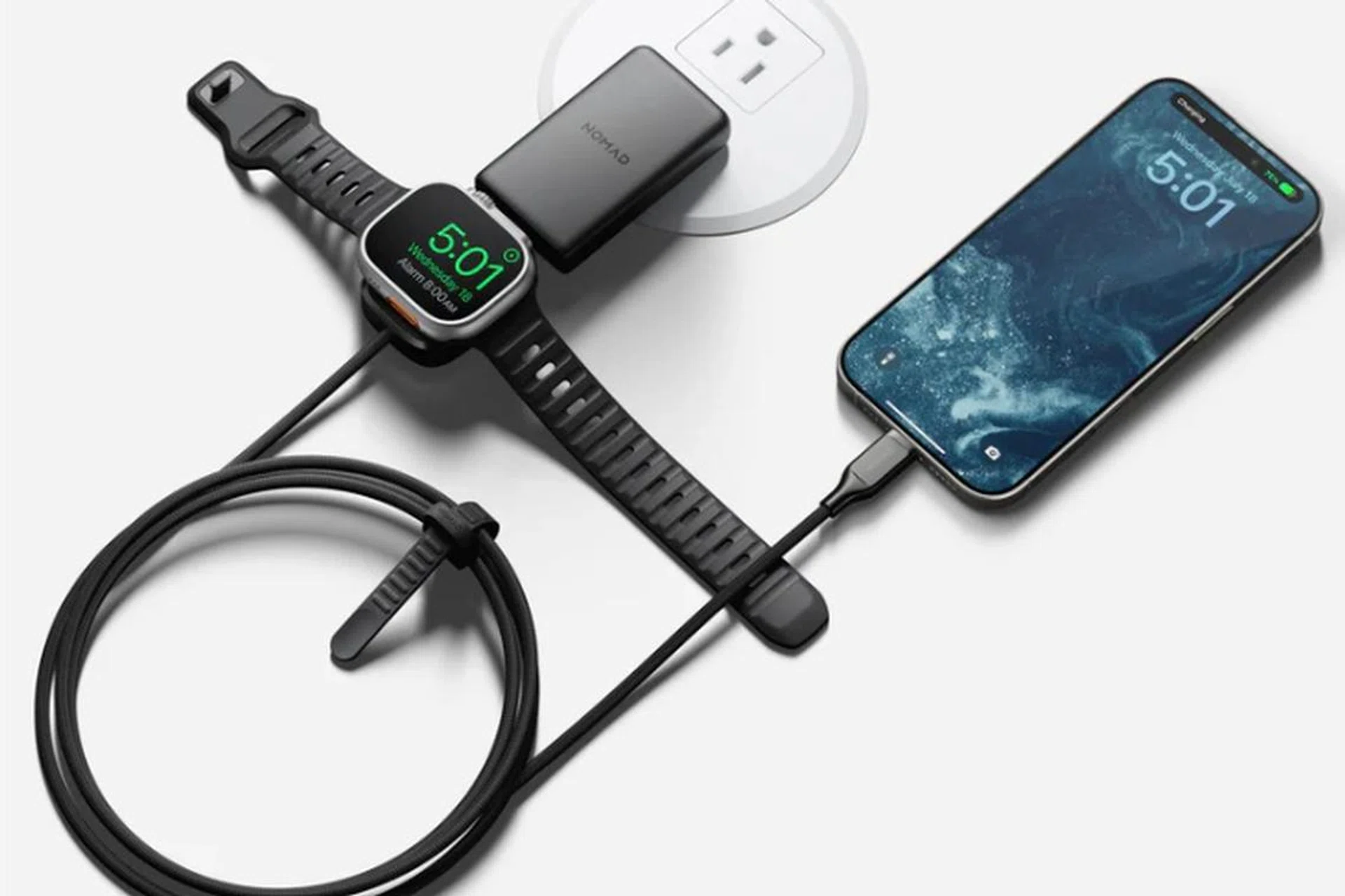 Nomad says its universal cable for Apple Watch is the first of its kind. Photo: Nomad
