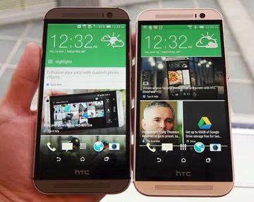 The HTC One (M8) is available in two colors: gunmetal grey and glacier silver.