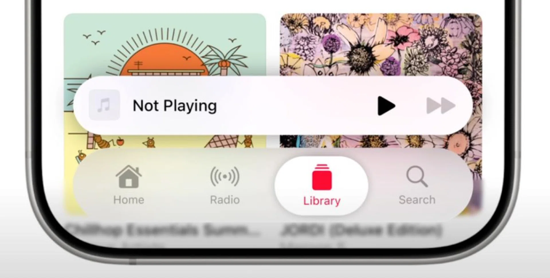 There is a dock at the bottom of the screen on Apple's native apps. Photo: Front Page Tech.