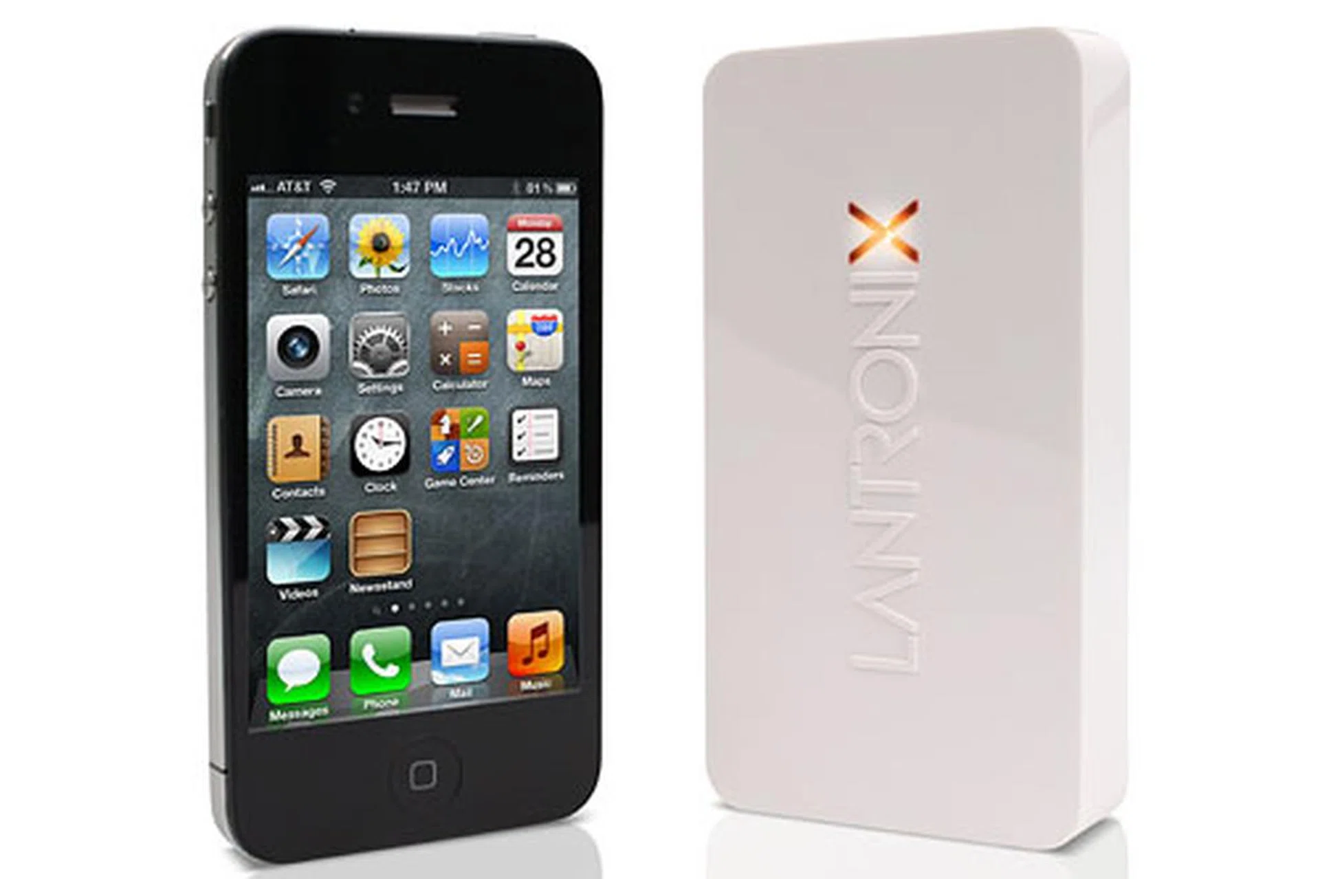 The xPrintServer is no bigger than an iPhone. The thickness is about two iPhones stacked together.