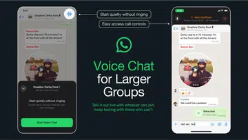 WhatsApp voice chat feature is now available to larger groups, up to 128 pax. To use it, tap on the soundwave icon in the top right of your group chat.