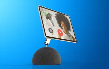 The Apple smart home display is described to be positioned at an angle on a small base. (Photo: MacRumours)