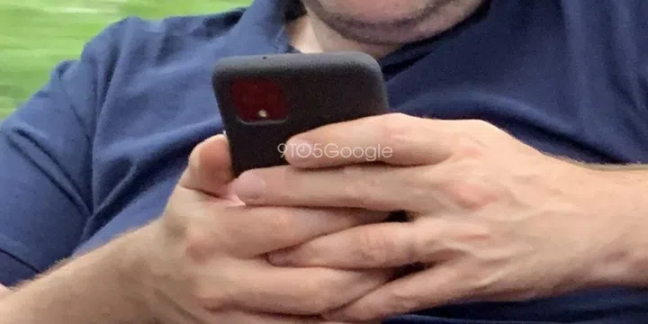 The Google Pixel 4 was spotted in London. <br>Image source: 9to5Google