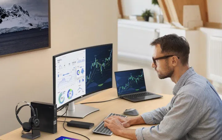 The Dell UltraSharp 34 Curved USB-C Hub Monitor (U3423WE). Image source: Dell.
