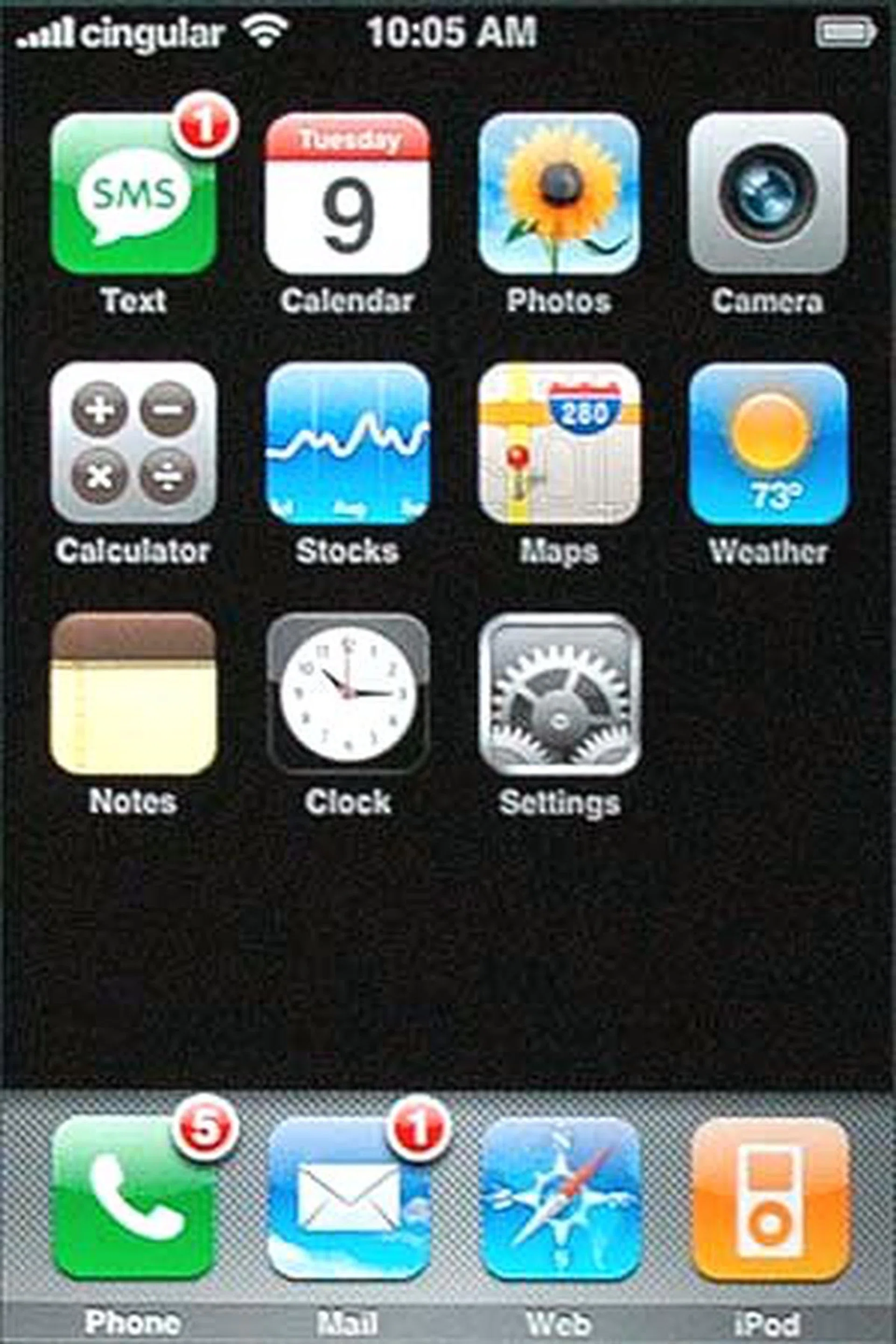 Notice the numbers beside certain applications? They are basically visual alerts (e.g. one unread SMS).