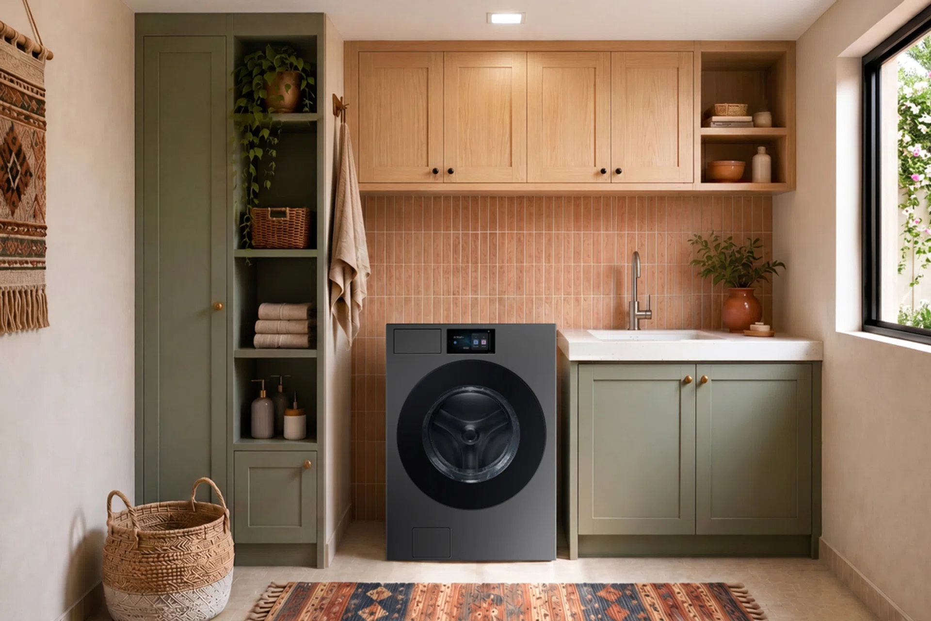 Samsung Bespoke AI washer-dryer combo 2026 WD90F21BCSSP and WD90H11C4WSP