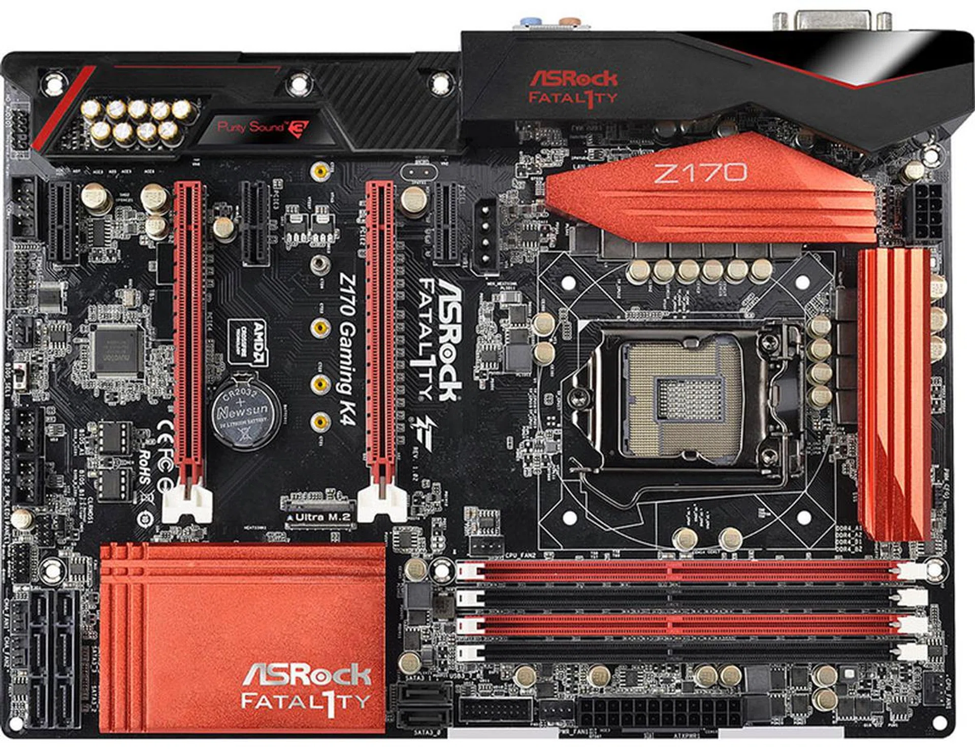 ASRock Z170 Gaming K4. (Image Source: ASRock)