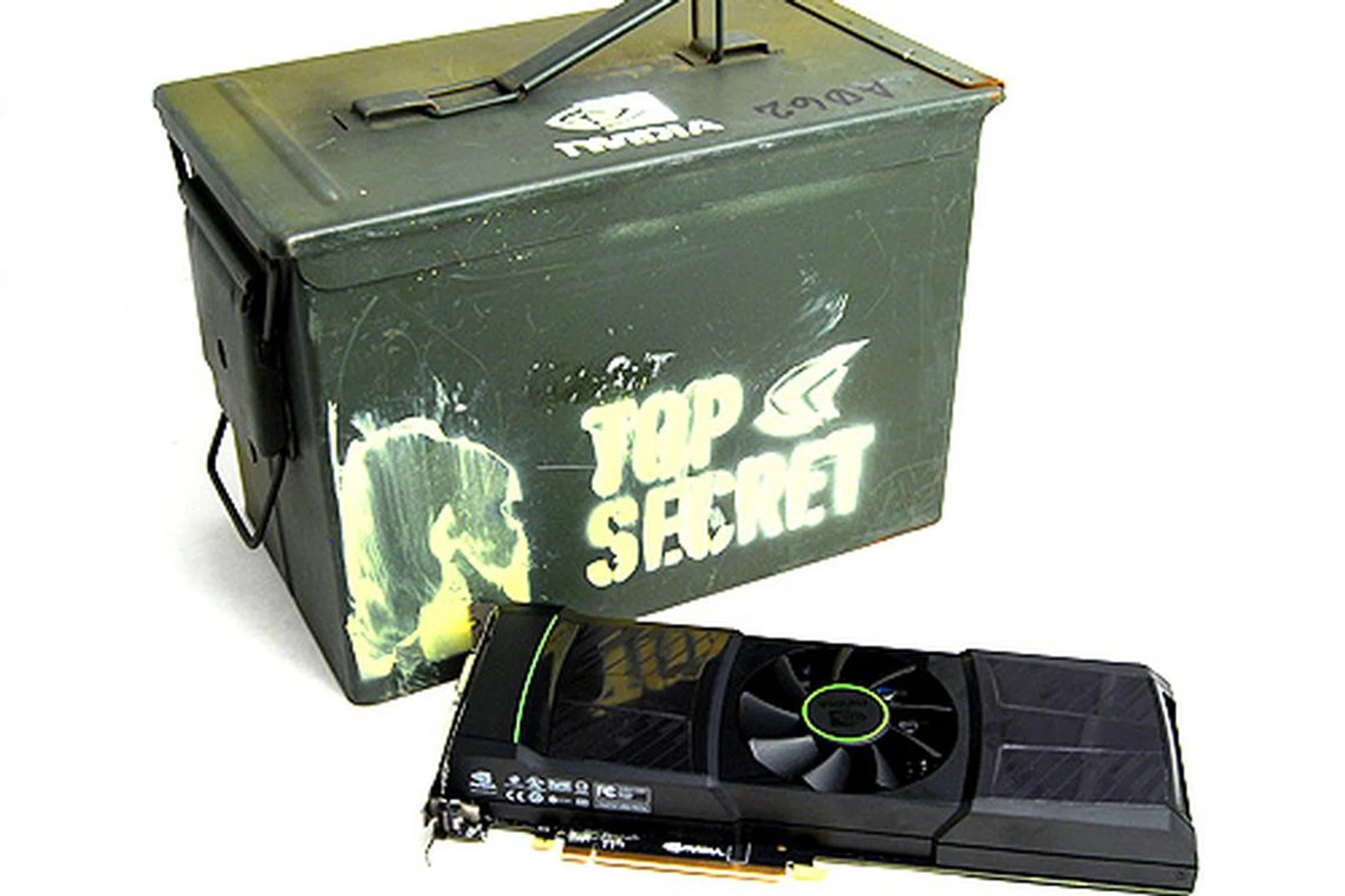 This is the big one. It's so big it even came in a military-grade ammunition casing. With AMD's recent launch of its flagship Radeon HD 6990, NVIDIA is now following suit with its equivalent - the GeForce GTX 590.