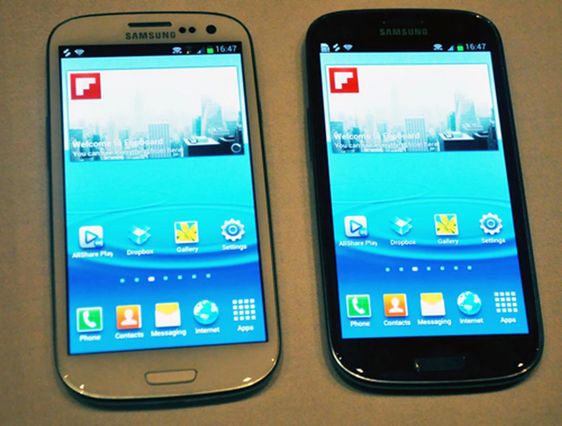 iOS-exclusive Flipboard makes an appearance on the Galaxy S III when it's not even available on Google Play yet?! Yes, we aren't seeing things. When asked about its presence and whether it's an exclusive to the device, Samsung reps were evasive and told us to wait till the official event itself. 