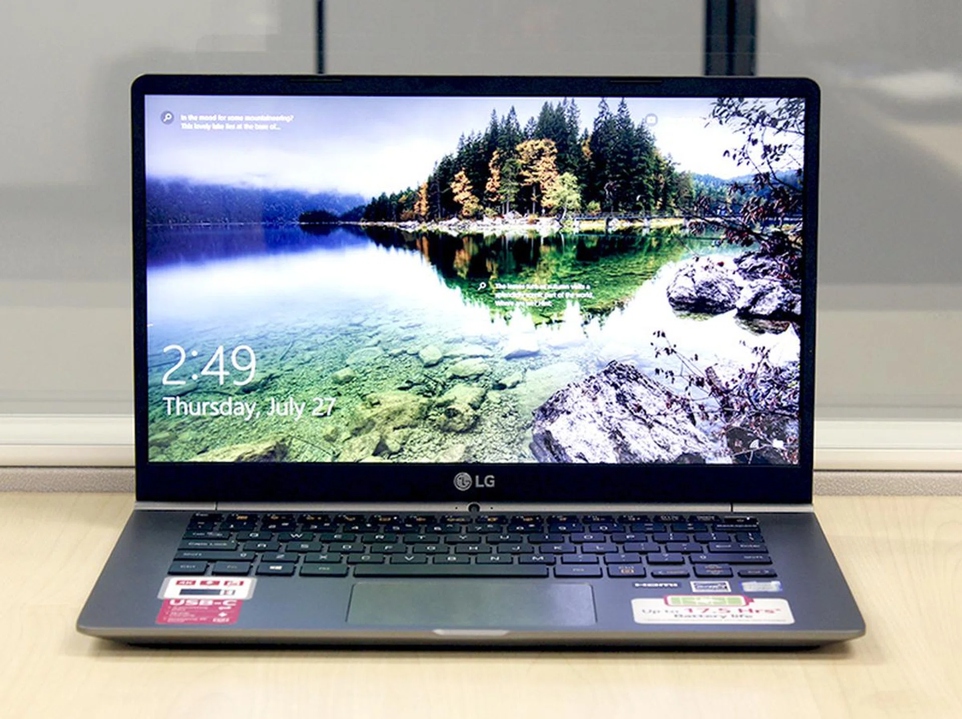The LG gram 14 is easily one of the lightest notebooks with a 14-inch display. It weighs just 980g.