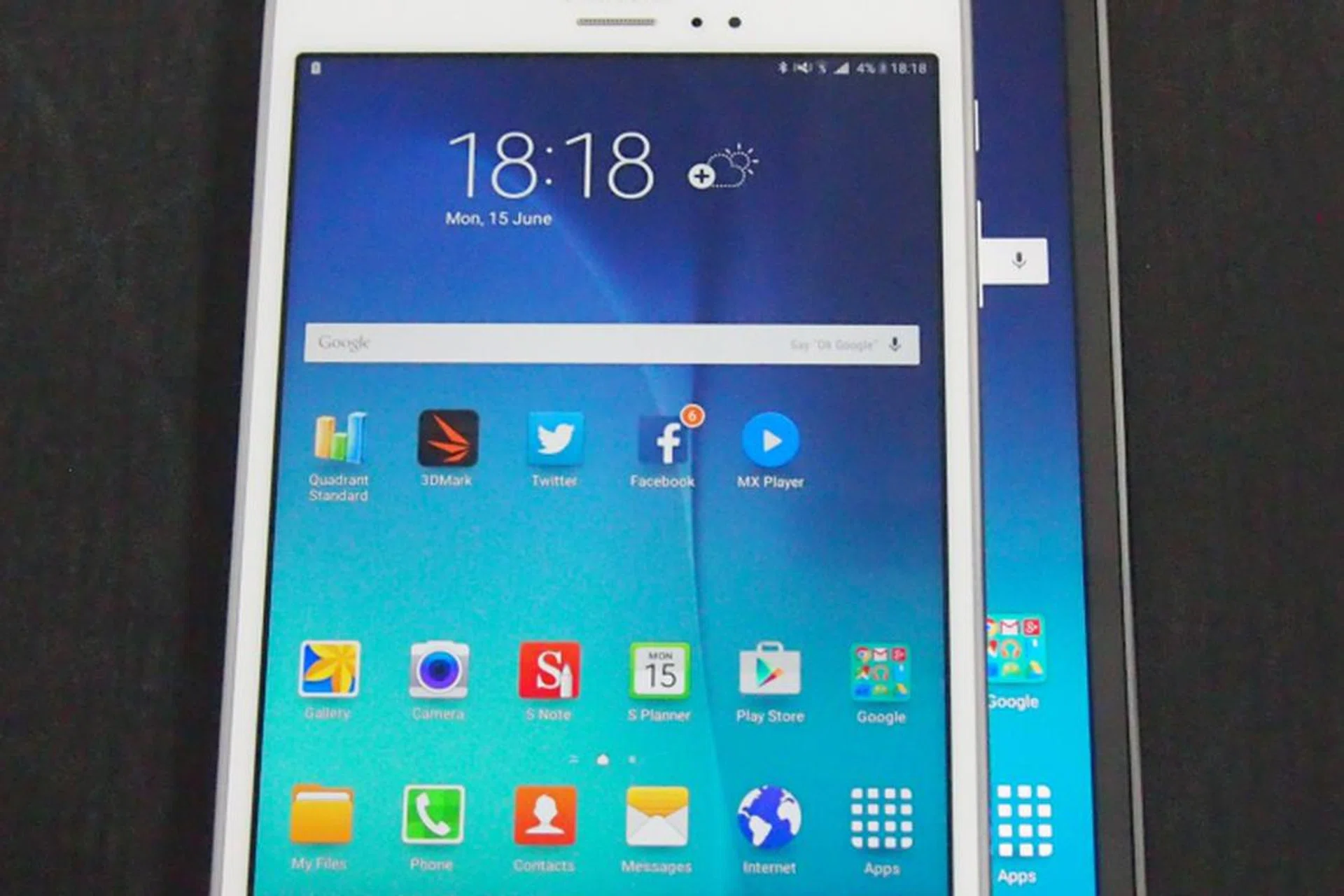Front view:  How the 8-inch model sizes up against the 9.7-inch model.