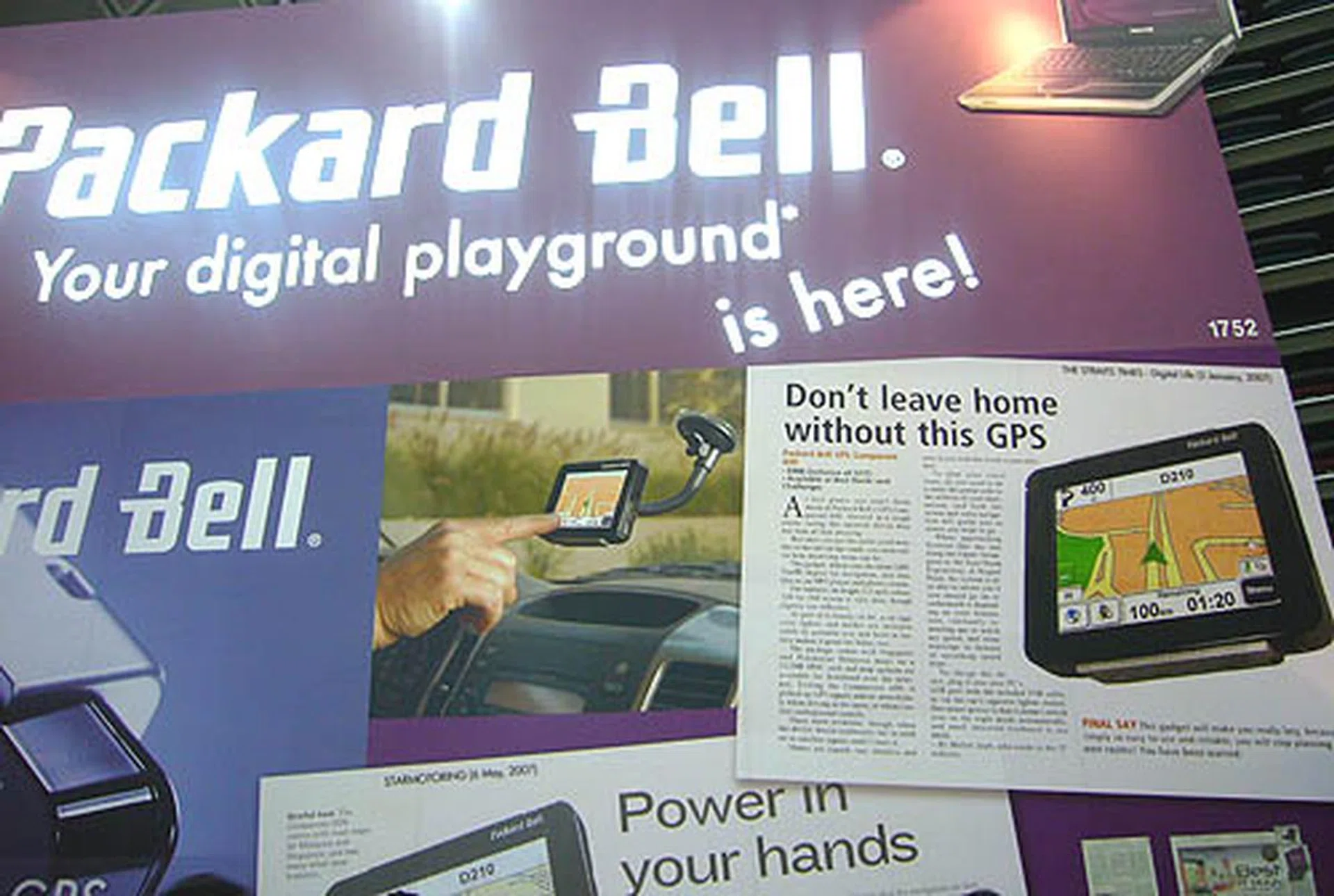  Packard Bell is focusing on its GPS navigation device at its main booth (#1752).  