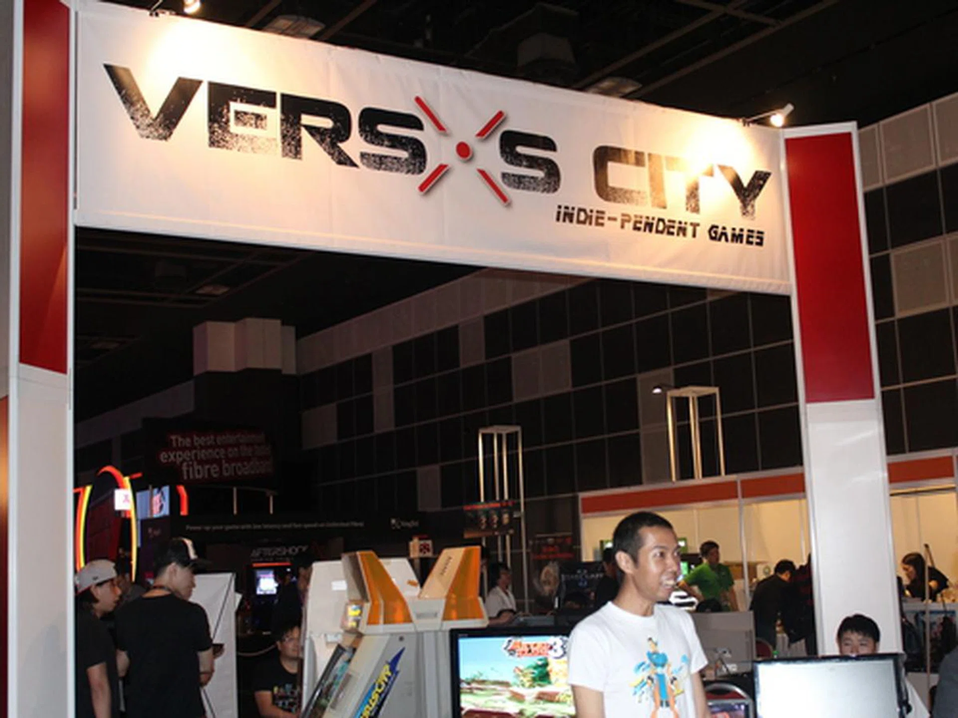 If you're an old school gamer, the Versus City booth was like walking down memory lane.
