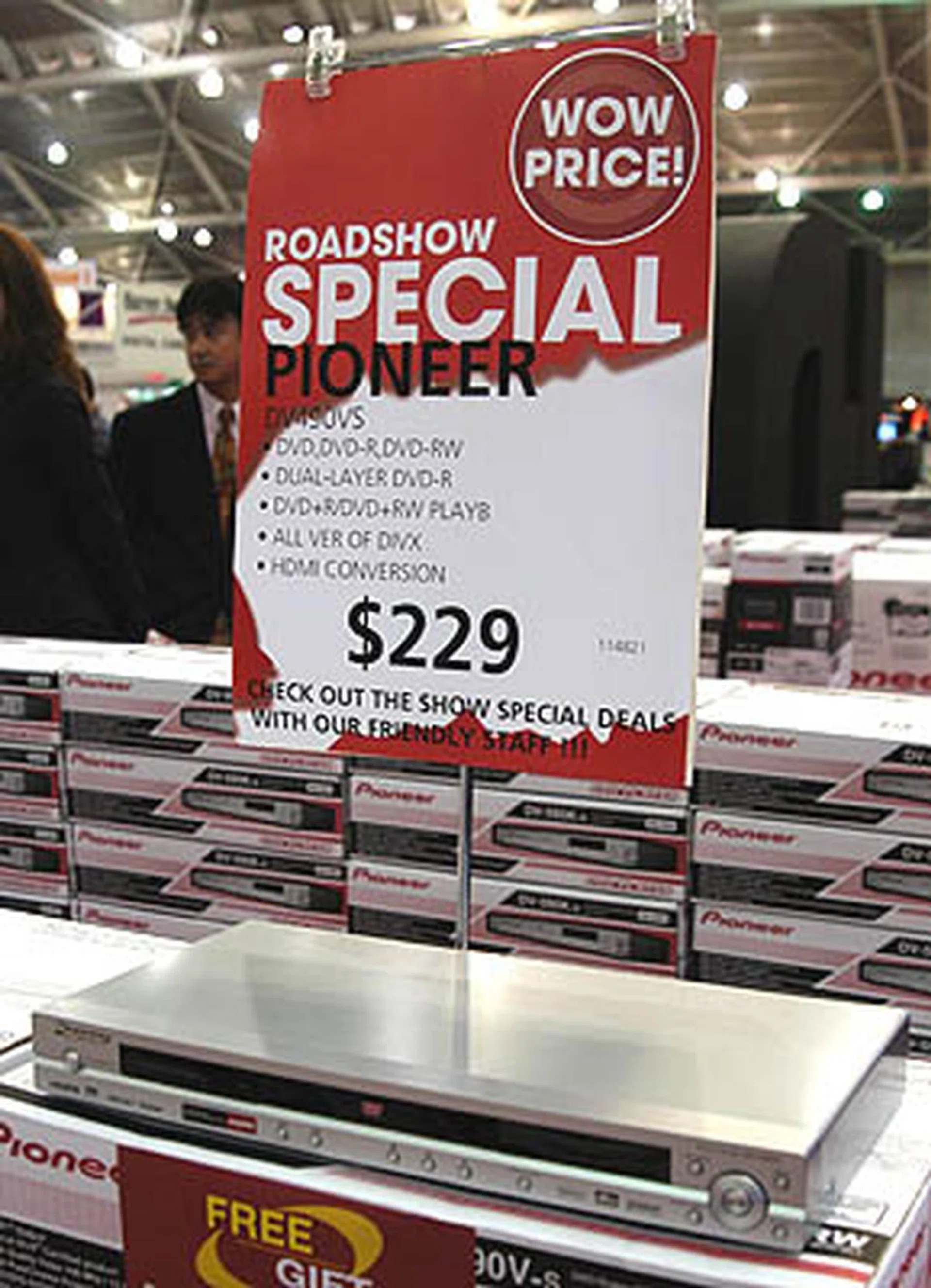 For those who already own a HDTV with built-in HDMI connection, you might want to pair it with Pioneer's DVD player with HDMI output. Prices range between $199 and $229.