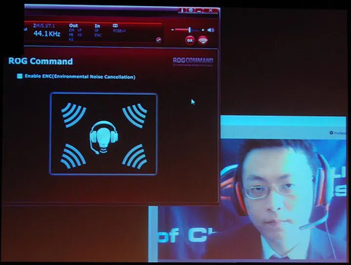 ASUS demoed the ROG Command technology briefly at Computex. The function is very straightforward to activate as there’s only one option in the ROG Command section of the audio utility/driver software. Once enabled, voice clarity greatly improved for the better. The quality might vary because of the noise cancelling algorithms at work, but at least you will be rid of noisy ambience to a great degree to hear your opponents/team mates clearly.