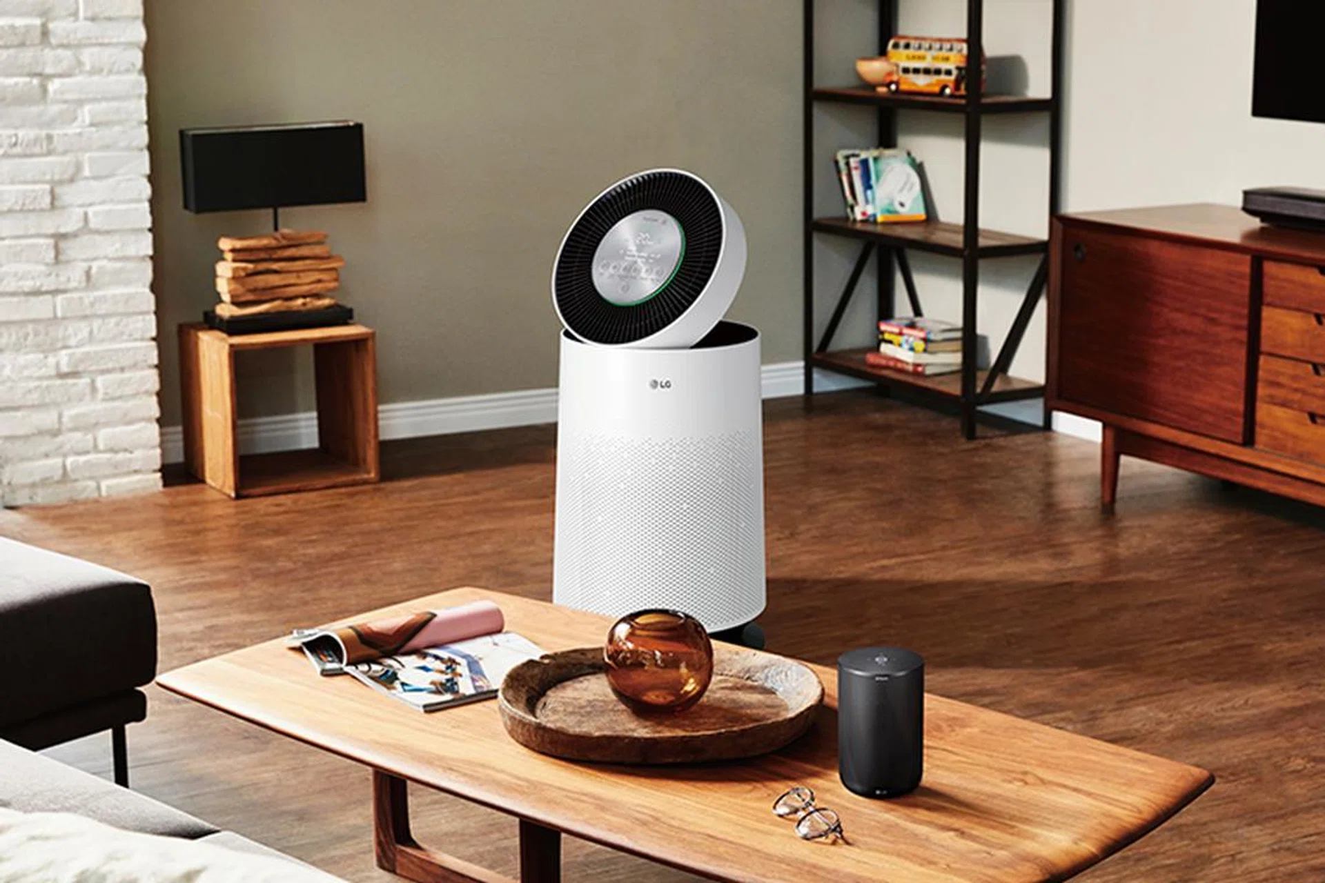 The LG PuriCare air purifier.