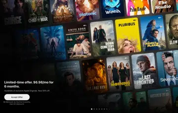 Apple TV video streaming service.