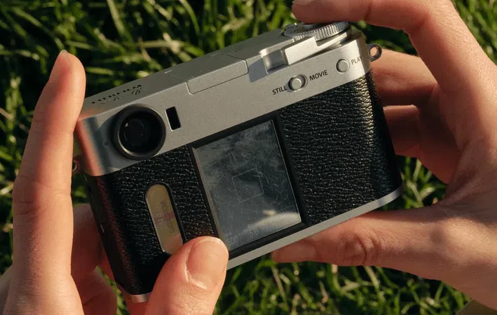 With the X Half, you are meant to shoot in a vertical orientation. Photo: Fujifilm