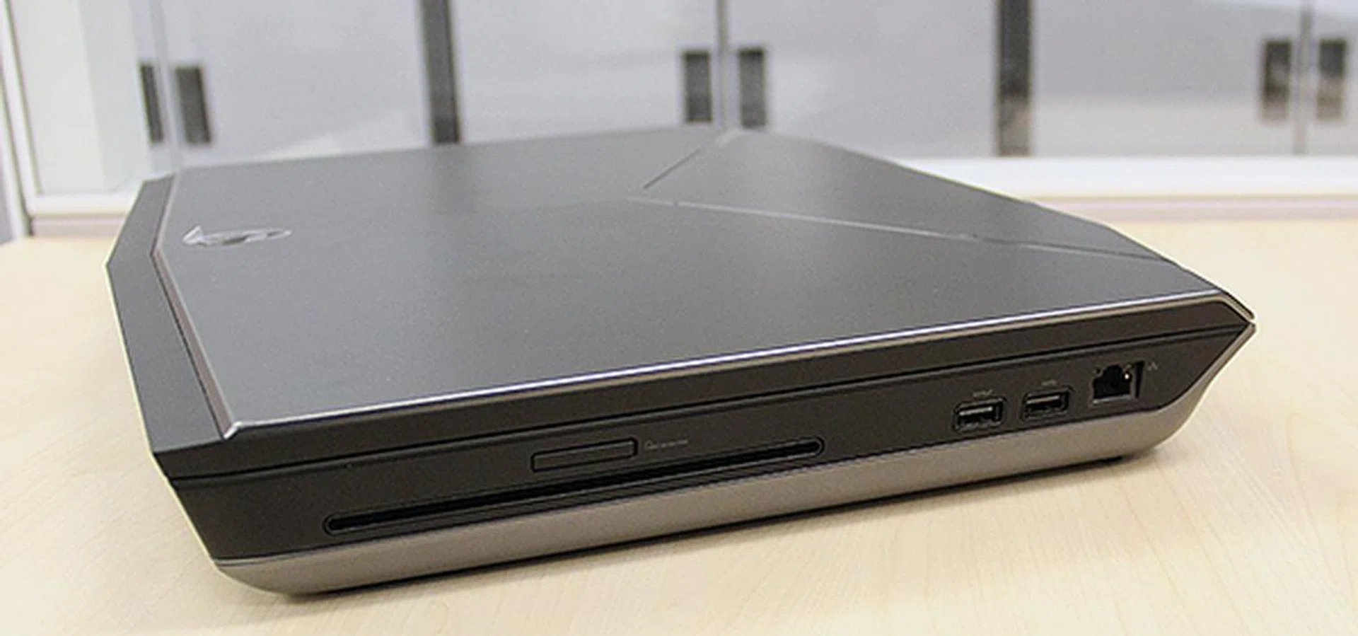 On the right is a slot-in Super Multi DVD Drive, memory card reader, two more USB 3.0 ports and an Ethernet jack.