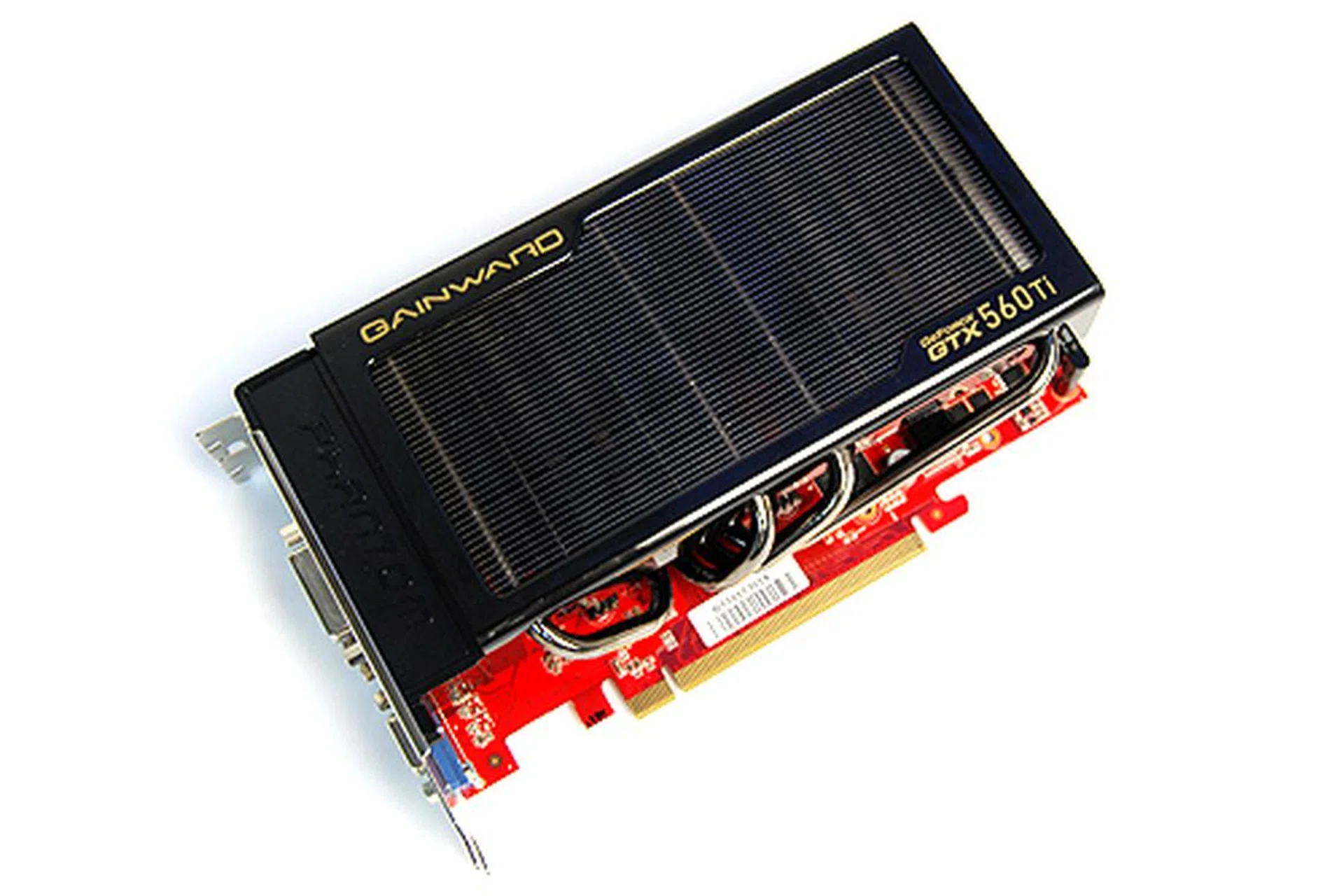 Look ma, no fans! The cooler on the Gainward GeForce GTX 560 Ti is indeed one of the more unique ones we've seen in recent times.